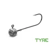 Delphin Grub-tartóval ellátott TYRE jigfej / 3 db 60g-6/0;Delphin Grub-tartóval ellátott TYRE jigfej / 3 db 60g-6/0