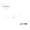 Delphin THE END Ring fém karika / 30 db 3.1mm