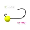 Delphin T-AREA BL Tungsten jig / 5 db fluo sárga/4mm/0,6g/#6