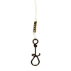 Wizard Spirál Kapocs 2 Fluorocarbon Előke 9Kg 25cm 2db/cs