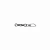 Mustad Barrel Swivel With Safety Snap 2/0×A6 6db/csomag