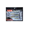 Livetargetghost Tail Minnow Dropshot Bait Silver/Green 95 mm