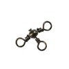Mustad Barrel Three Way Cross Swivel 10 10db/csomag