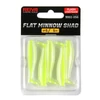Reiva Flat Minnow Shad 5cm 5db/cs -Flash Lemonade-
