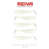Reiva Flat Minnow Shad 5cm 5db/cs -Pearl White-