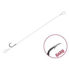 Delphin Kötött horog FLR Loop / 6db 12cm / 0,22mm / BARB Nr10