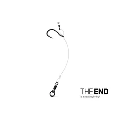 Delphin THE END CHOD Rig kötött horog 4db 8cm / 0.45mm/#6