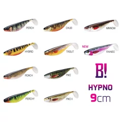 Delphin BOMB! Gumihal HYPNO / 3db 9cm/3D MINNOW