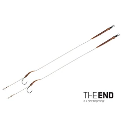 Delphin THE END Boilie rig kötött horog / 2db 20cm/25lbs/#6
