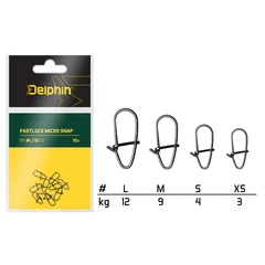 Delphin Fastlock micro snap /10db XS/3kg