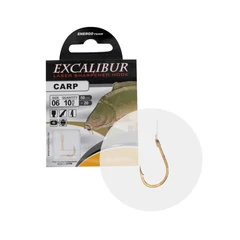 Excalibur Kötött Horog Carp Classic,gold No.6