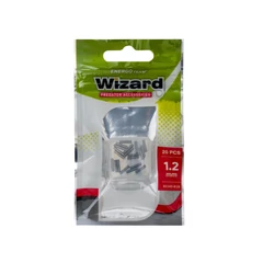 Wizard Drótelőke Rögzítő Cső 1.2X1.6X8mm 20db/cs Fényes Fekete
