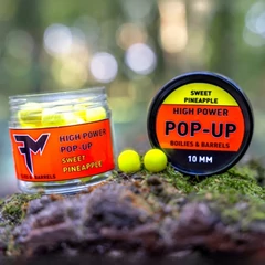 Fm High Power Pop-Up Boilies &amp; Barrels 8 mm Sweet Pineapple