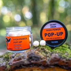 Fm High Power Pop-Up Boilies &amp; Barrels 10 mm Secret Cream