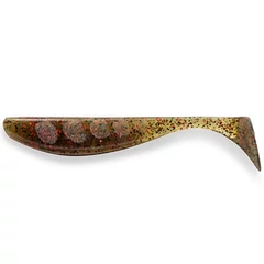 Fishup_Wizzle Shad 2" (10Pcs.), #045 -green Pumpkin/Red &amp; Black