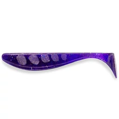 Fishup_Wizzle Shad 2" (10Pcs.), #060 - Dark Violet/Peacock &amp; Silver