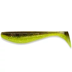Fishup_Wizzle Shad 3" (8Pcs.), #203 -green Pumpkin/Flo Chartreuse