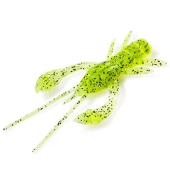 Fishup_Real Craw 2" (7Pcs.), #055 - Chartreuse/Black