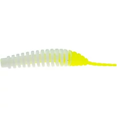 Fishup_Tanta 2.5" (8Pcs.), #131 - White/Hot Chartreuse
