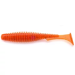 Fishup_U-Shad 2.5" (9Pcs.), #049 - Orange Pumpkin/Black