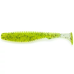 Fishup_U-Shad 3" (9Pcs.), #055 - Chartreuse/Black