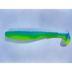 Fishup_U-Shad 4" (8Pcs.), #206 - Sky/Chartreuse
