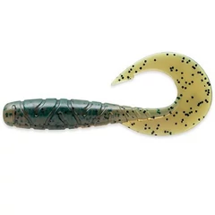 Fishup_Mightygrub 4.5" (4Pcs.), #017 - Motor Oil Pepper