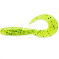 Fishup_Mightygrub 4.5" (4Pcs.), #026 - Flo Chartreuse/Green