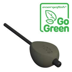 Carp Expert Flat Inline Ólom 40g Szinezettgogreen