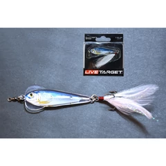 Livetarget Flutter Shad Jigging Spoon Silver/Blue55 mm 14g