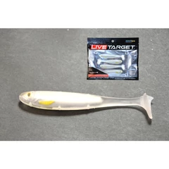 Livetarget Slow-Roll Shiner Paddle Tail Silver/Pearl 85 mm