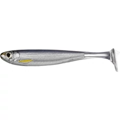 Livetarget Slow-Roll Shiner Paddle Tail Silver/Smoke 100 mm