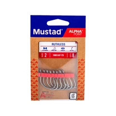 Mustad Ruthless Eyed, 6/0 5db/csomag