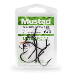 Mustad O Shaughnessy Bait 6/0 5db/csomag