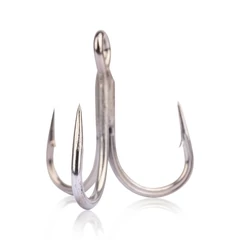 Mustad Un Inline Treble - 5X Strong Titan Steel 8/0 2db/cs