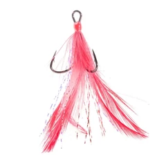 Mustad In-Line Triplegrip, Red Tinsel, 1 2db/csomag
