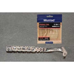 Mustad Aji Paddle Tail 2 Clear Rainbowglitter 12db/csomag