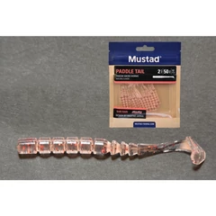 Mustad Aji Paddle Tail 2 Uv Clear Redglitter 12db/csomag