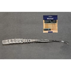 Mustad Aji Straight Tail 3 Clear Luminous Silverglitter 12db/csomag