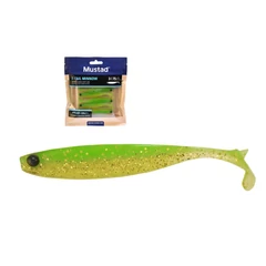 Mustad Mezashi Z-Tail Minnow 3"Chartreuse 6db/csomag