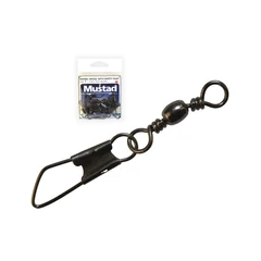 Mustad Barrel Swivel With Safety Snap 1×A5 10db/csomag