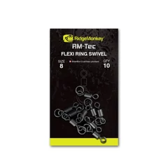 Ridgemonkey Rm-Tec Flexi Ring Swivel Size8 Karikás Forgó 10Db
