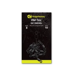 Ridgemonkey Rm-Tec Quick Change Swivel Size8gyorskapcsos Forgó 10Db
