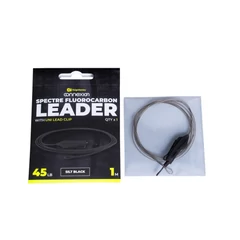 Ridgemonkey Spectre Fluorocarbon Uni Lead Clip Leader - Silt Black Bojlis Szerelék