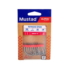 Mustad Ruthless Spade Titan Steel 6/0 5db/csomag