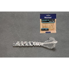 Mustad Aji Parachute Tail 1.7 White Luminous 12db/csomag