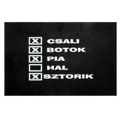 Tréfa Fekete Lábtörlő Csali, Botok...
