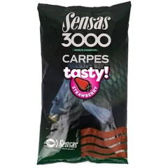 Sensas 3000 Carp Tasty Strawberry (ponty eper) 1kg