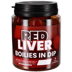 Starbaits Boilies in Dip Red Liver 150g 20mm