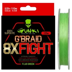 GUNKI G Braid 8X Fighting (Pe1,5) 135m 0,17mm 11,0kg
